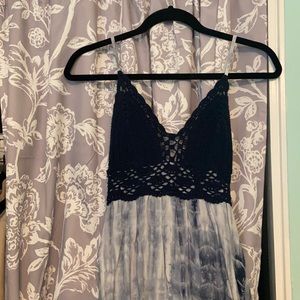 Tie dye knit dress